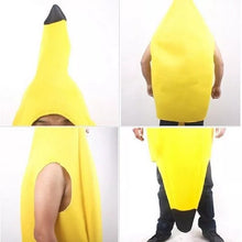 Load image into Gallery viewer, Adult Unisex Funny Banana Suit Yellow Costume Light Halloween Fruit Fancy Party Festival Dance Dress Costume