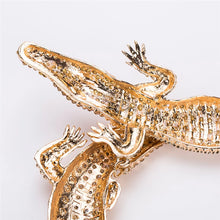 Load image into Gallery viewer, Exaggerated Punk Full Rhinestone Crocodile Necklace for Women Fashion Trend Statement Necklace Collar
