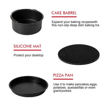 Load image into Gallery viewer, Air Fryer Accessories 7 Inch for Gowise Phillips Cozyna and Secura, Set of 8, Fit all Airfryer electric fryer 5.3QT to 5.8QT