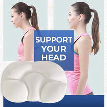 Load image into Gallery viewer, All-round Neck Massage Pillow Sleeping Memory Foam Egg Shaped Head Massage Pillow Soft Cushion Neck Stretcher Shoulder Relaxer