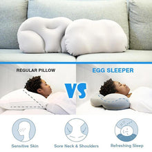 Load image into Gallery viewer, All-round Neck Massage Pillow Sleeping Memory Foam Egg Shaped Head Massage Pillow Soft Cushion Neck Stretcher Shoulder Relaxer