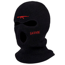 Load image into Gallery viewer, Embroidery 3-hole Balaclava Born To Die Knit Hat Army Tactical CS Winter Ski Riding Mask Beanie Prom Party Warm Mask