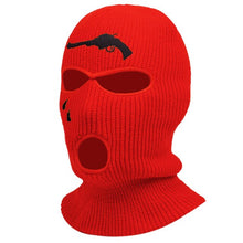 Load image into Gallery viewer, Embroidery 3-hole Balaclava Born To Die Knit Hat Army Tactical CS Winter Ski Riding Mask Beanie Prom Party Warm Mask