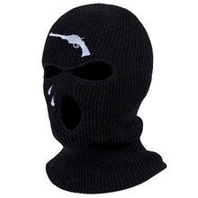 Load image into Gallery viewer, Embroidery 3-hole Balaclava Born To Die Knit Hat Army Tactical CS Winter Ski Riding Mask Beanie Prom Party Warm Mask