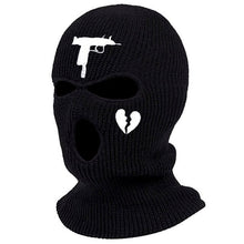 Load image into Gallery viewer, Embroidery 3-hole Balaclava Born To Die Knit Hat Army Tactical CS Winter Ski Riding Mask Beanie Prom Party Warm Mask