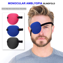 Load image into Gallery viewer, Amblyopia Eye Mask Adult Kids Strabismus Eye Training Single Eye Patch Cover Adjustable Eyeshade Filled Strabismus Eye Training