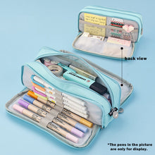 Load image into Gallery viewer, Pencil Case Double Sided Pen Bag Color Dual Canvas Pocket Storage Bag Pouch Stationery