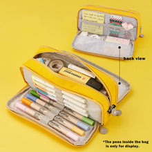 Load image into Gallery viewer, Pencil Case Double Sided Pen Bag Color Dual Canvas Pocket Storage Bag Pouch Stationery
