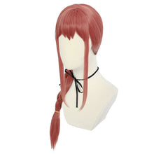 Load image into Gallery viewer, Anime Chainsaw Man Makima Cosplay Halloween Long Ladies Wig Braided Cosplay Heat Resistant Synthetic Anime Wig + Wig Cap