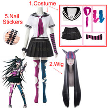 Load image into Gallery viewer, Cosplay Costume Anime Danganronpa Mioda Ibuki Colorful Devil Horn Wig For Woman Halloween Carnival Costume Props
