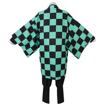 Load image into Gallery viewer, Anime Demon Slayer Cosplay Costume Tanjirou Kamado Kimetsu no Yaiba Men Kimono Uniform Disfraz Halloween Party Demonias Clothes