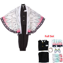 Load image into Gallery viewer, Anime Demon Slayer Cosplay Costume Kamado Tanjirou Nezuko Kimetsu No Yaiba Kochou Shinobu Women Kimono Set Halloween Uniform Men