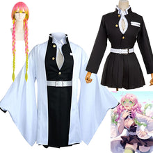 Load image into Gallery viewer, Demon Slayer Kimetsu No Yaiba Cosplay Costumes Kanroji Mitsuri Adult Child Halloween Costume Wig Suit