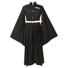 Load image into Gallery viewer, Demon Slayer Kimetsu No Yaiba Cosplay Costumes Tokitou Muichirou Black Skirt Adult Child Halloween Costume Wig Suit