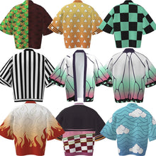 Load image into Gallery viewer, Anime Demon Slayer Kimetsu No Yaiba Tanjiro Kamado Cosplay Cape Costume Men Kimono Plus Size Jackets Halloween Party