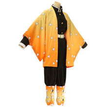 Load image into Gallery viewer, Anime Demon Slayer Kimetsu no Yaiba Agatsuma Zenitsu Cosplay Costume Kimono Uniform Halloween Christmas Party clothes
