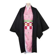 Load image into Gallery viewer, Anime Demon Slayer Kimetsu no Yaiba Cosplay Costume Nezuko Kamado Kimono Uniform Halloween Clothes