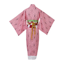 Load image into Gallery viewer, Anime Demon Slayer Kimetsu no Yaiba Cosplay Costume Nezuko Kamado Kimono Uniform Halloween Clothes