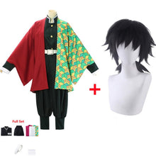 Load image into Gallery viewer, Anime Demon Slayer Kimetsu no Yaiba Tomioka Giyuu Cosplay Costume Women and Men Kimono Uniform Halloween Christmas Party Clothes