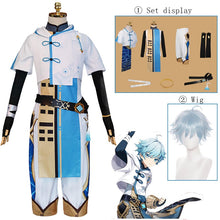 Load image into Gallery viewer, Anime Game Genshin Impact Chongyun Uniform Outfit Cosplay Halloween Party Costumes Men Women Wig Cosplay Unisex Anime Carnival