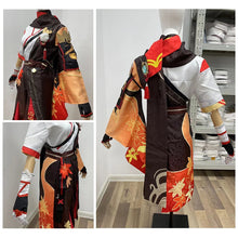 Load image into Gallery viewer, Anime Game Genshin Impact Kiryu Kazuha Battle Suit Kaedehara Wanye Uniform Wig Cosplay Costume Halloween Party