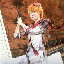 Load image into Gallery viewer, Anime Game Genshin Impact Tartaglia Cosplay Costume Childe Full Set Wig Earrings Halloween Party Costumes