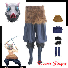 Load image into Gallery viewer, Anime Inosuke Cosplay Costume Demon Slayer Kimetsu No Yaiba Hashibira Inosuke Cosplay Pants Halloween Costume Pig Head Mask