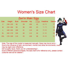 Load image into Gallery viewer, Anime Jujutsu Kaisen Cosplay Costume Maki Zenin Green Wig Top Skirt shoes Zenin Maki Halloween Christma Party Uniform Men Women