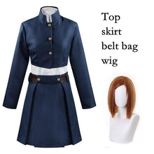 Load image into Gallery viewer, Jujutsu Kaisen Kugisaki Nobara Cosplay Costume Uniform Halloween Women Top Skirt Waist Bag Full Set Costumes