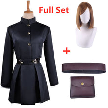 Load image into Gallery viewer, Anime Jujutsu Kaisen Kugisaki Nobara Cosplay Costume Top Skirt Coat Halloween Women Uniform Waist Arms Bag Full Set