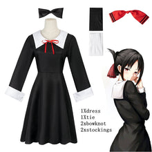 Load image into Gallery viewer, Anime Kaguya-Sama: Love Is War Shinomiya Kaguya Cosplay Costumes Fujiwara Chika Adult Anime Clothing Woman Dresses Headdress