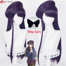 Load image into Gallery viewer, Anime Komi Can't Communicate Komi Shouko Komi Cosplay Wig 80cm Purple Black Heat Resistant Hair Komi san Wa Comyushou Desu Wigs