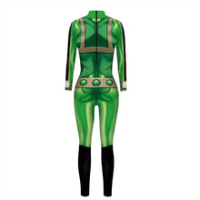 Load image into Gallery viewer, Anime My hero academia Asui Tsuyu Cosplay Costumes Jumpsuit OCHACO URARAKA Halloween Fancy Ball Suit Romper For Women Lady Girls
