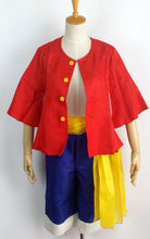 Load image into Gallery viewer, Monkey D Luffy Cosplay Costume Set Coat Shorts Belt Uniform