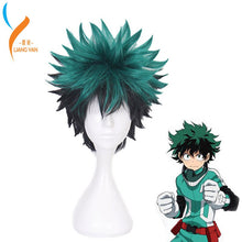 Load image into Gallery viewer, Anime My Hero Academia Cosplay Wig Izuku Midoriya Wig Boku No Hero Academia/Academy Cosplay Hair Izuku Midoriya Deku Wig Hairnet