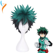 Load image into Gallery viewer, Anime My Hero Academia Cosplay Wig Izuku Midoriya Wig Boku No Hero Academia/Academy Cosplay Hair Izuku Midoriya Deku Wig Hairnet