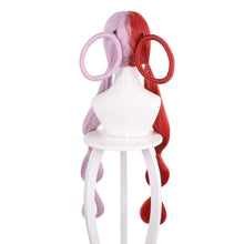 Load image into Gallery viewer, Anime ONE PIECE FILM RED UTA Cosplay Wigs Long Half Red And Purple Synthetic Hair Halloween Party Costume Cosplay Wig