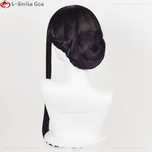 Load image into Gallery viewer, Anime SPY×FAMILY Yor Forger Long Black Cosplay Wig Hair Heat Resistant Synthetic SPY FAMILY Halloween Role Play Wigs + Wig Cap