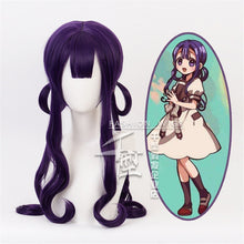 Load image into Gallery viewer, Anime Toilet-bound Hanako-kun Long Wig Akane Aoi Cosplay Wig Role Play Powder Mixed Purple