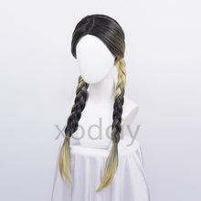 Load image into Gallery viewer, Anime Tokyo Revengers Haitani Ran Haitani Rindo Cosplay Wig Tenjiku Rokuhara Tandai Double Long Twist Braid Hair Wig + Wig Cap