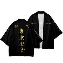 Load image into Gallery viewer, Tokyo Revengers Haori Kimono Cosplay Costume Hanagaki Takemichi Ken Ryuguji Cloak Tshirt Halloween Costumes