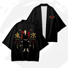 Load image into Gallery viewer, Tokyo Revengers Haori Kimono Cosplay Costume Hanagaki Takemichi Ken Ryuguji Cloak Tshirt Halloween Costumes