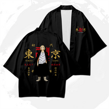 Load image into Gallery viewer, Tokyo Revengers Haori Kimono Cosplay Costume Hanagaki Takemichi Ken Ryuguji Cloak Tshirt Halloween Costumes