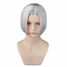 Load image into Gallery viewer, Anime Tokyo Revengers Izana Kurokawa Cosplay Wig White Short and Silver Heat Resistant Synthetic Halloween Party Hair + Wig Cap