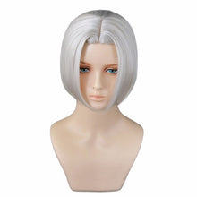 Load image into Gallery viewer, Anime Tokyo Revengers Izana Kurokawa Cosplay Wig White Short and Silver Heat Resistant Synthetic Halloween Party Hair + Wig Cap