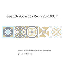 Load image into Gallery viewer, Arabic Style Mosaic Tile Stickers For Living Room Kitchen Retro 3D Waterproof Mural Decal Bathroom Decor Diy Adhesive Wallpaper