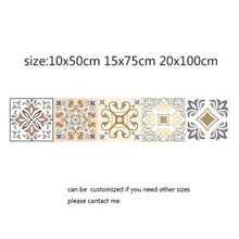 Load image into Gallery viewer, Arabic Style Mosaic Tile Stickers For Living Room Kitchen Retro 3D Waterproof Mural Decal Bathroom Decor Diy Adhesive Wallpaper