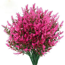 Load image into Gallery viewer, Artificial Flower Plastic Lavender Fake Plant Wedding Home Garden Decoration Bridal Bouquet Photography Props Household Products