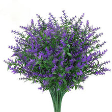 Load image into Gallery viewer, Artificial Flower Plastic Lavender Fake Plant Wedding Home Garden Decoration Bridal Bouquet Photography Props Household Products