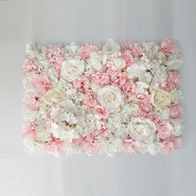 Load image into Gallery viewer, 60x40cm Artificial Flowers DIY Wedding Decoration Flower Wall Panels Silk Rose Flower Pink Romantic Wedding Backdrop Decor